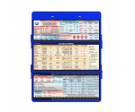 WhiteCoat Clipboard® Trifold - Blue Anesthesia Edition