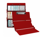 WhiteCoat Clipboard® Trifold - Red Cardiology Edition