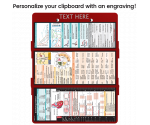 WhiteCoat Clipboard® Trifold - Red Cardiology Edition