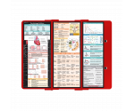 WhiteCoat Clipboard® Trifold - Red Cardiology Edition