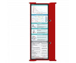 WhiteCoat Clipboard® Trifold - Red Cardiology Edition