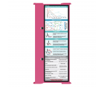 WhiteCoat Clipboard® Trifold - Pink Cardiology Edition