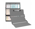 WhiteCoat Clipboard® Trifold - Silver Cardiology Edition