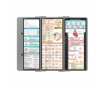 WhiteCoat Clipboard® Trifold - Silver Cardiology Edition