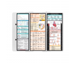 WhiteCoat Clipboard® Trifold - White Cardiology Edition