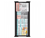 WhiteCoat Clipboard® Trifold - Black Nursing Edition