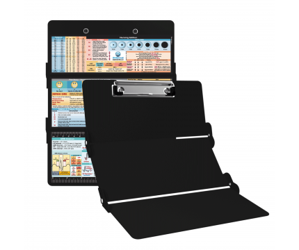 WhiteCoat Clipboard® Trifold - Blackout Nursing Edition