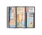 WhiteCoat Clipboard® Trifold - Silver Nursing Edition