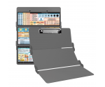 WhiteCoat Clipboard® Trifold - Silver Nursing Edition