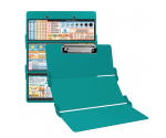 WhiteCoat Clipboard® Trifold - Teal Nursing Edition