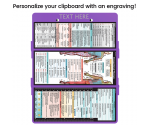 WhiteCoat Clipboard® Trifold - Lilac Occupational Therapy Edition