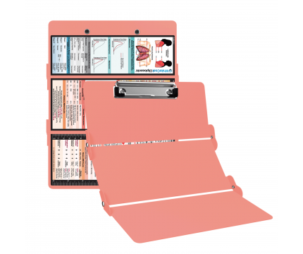 WhiteCoat Clipboard® Trifold - Coral Respiratory Therapy Edition