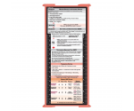 WhiteCoat Clipboard® Trifold - Coral Respiratory Therapy Edition