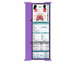 WhiteCoat Clipboard® Trifold - Lilac Respiratory Therapy Edition