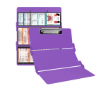WhiteCoat Clipboard® Trifold - Lilac Respiratory Therapy Edition