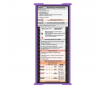 WhiteCoat Clipboard® Trifold - Lilac Respiratory Therapy Edition