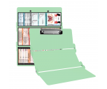 WhiteCoat Clipboard® Trifold - Mint Respiratory Therapy Edition