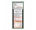 WhiteCoat Clipboard® Trifold - Mint Respiratory Therapy Edition