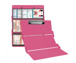WhiteCoat Clipboard® Trifold - Pink Respiratory Therapy Edition