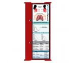 WhiteCoat Clipboard® Trifold - Red Respiratory Therapy Edition