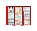WhiteCoat Clipboard® Trifold - Red Respiratory Therapy Edition