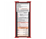 WhiteCoat Clipboard® Trifold - Red Respiratory Therapy Edition