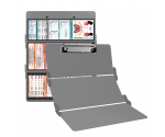 WhiteCoat Clipboard® Trifold - Silver Respiratory Therapy Edition