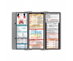WhiteCoat Clipboard® Trifold - Silver Respiratory Therapy Edition
