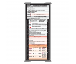 WhiteCoat Clipboard® Trifold - Silver Respiratory Therapy Edition