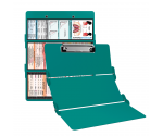 WhiteCoat Clipboard® Trifold - Teal Respiratory Therapy Edition