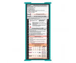 WhiteCoat Clipboard® Trifold - Teal Respiratory Therapy Edition