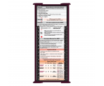 WhiteCoat Clipboard® Trifold - Wine Respiratory Therapy Edition