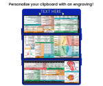 WhiteCoat Clipboard® Trifold - Blue Veterinary Medicine Edition