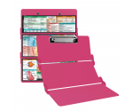 WhiteCoat Clipboard® Trifold - Pink Veterinary Medicine Edition