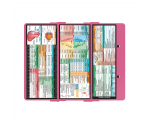 WhiteCoat Clipboard® Trifold - Pink Veterinary Medicine Edition