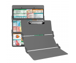 WhiteCoat Clipboard® Trifold - Silver Veterinary Medicine Edition