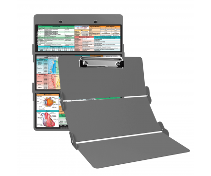 WhiteCoat Clipboard® Trifold - Silver Veterinary Medicine Edition