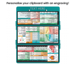 WhiteCoat Clipboard® Trifold - Teal Veterinary Medicine Edition
