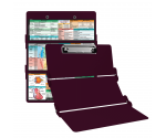 WhiteCoat Clipboard® Trifold - Wine Veterinary Medicine Edition