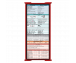 WhiteCoat Clipboard® Trifold - Red Medical Edition