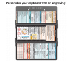 WhiteCoat Clipboard® Trifold - Silver Medical Edition