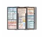 WhiteCoat Clipboard® Trifold - Silver Medical Edition