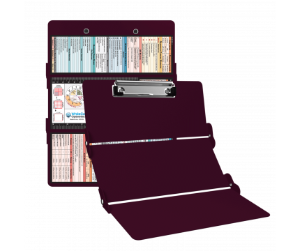 WhiteCoat Clipboard® Trifold - Wine Medical Edition