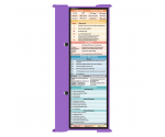 WhiteCoat Clipboard® Trifold - Lilac Medical Edition