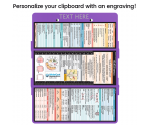 WhiteCoat Clipboard® Trifold - Lilac Medical Edition