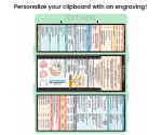 WhiteCoat Clipboard® Trifold - Mint Medical Edition