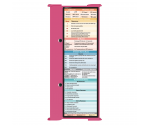 WhiteCoat Clipboard® Trifold - Pink Medical Edition