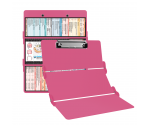 WhiteCoat Clipboard® Trifold - Pink Medical Edition