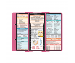 WhiteCoat Clipboard® Trifold - Pink Medical Edition