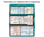 WhiteCoat Clipboard® Trifold - Teal Medical Edition